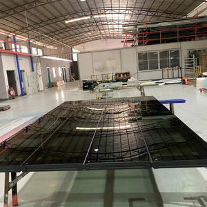 Porte de <span class=keywords><strong>garage</strong></span> aérienne isolée en verre noir 18x8 de Master American Residential Florida Modern bien approuvée étanche pour - Product Image 5