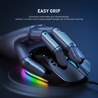 Onikuma CW906 Mouse Gaming Nirkabel 2.4GHz, Baterai Tanam 7200DPI, Aksesori Komputer E-sport Isi Ulang