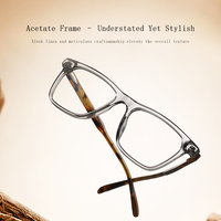 Lunettes anti-lumière bleue de qualité supérieure F22248 en acétate, vente en gros, personnalisation du logo, lunettes pour hommes
