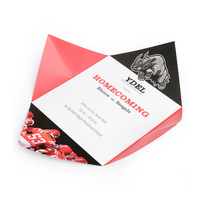 Brochure d'invitation numérique double face colorée au design personnalisé Brochure à trois volets Impression publicitaire Mailer plié