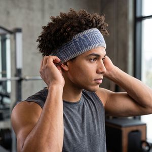 New Unisex Thin Polyester Cotton Dry Non Slip Flexible Autumn <b>Yoga</b> Running Fitness Sweatband <b>Headband</b> - Product Image 1