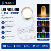 Kit de lampe LED pour Bambu Lab Maker Supply 001, lumière de nuit DIY, alimentation USB, module LED multicolore, accessoires, modèles décoratifs imprimés en 3D