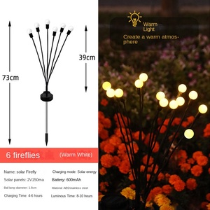 โคมไฟพลังงานแสงอาทิตย์ LED สำหรับพื้นดินหิ่งห้อยไฟผึ้งกลางแจ้งสวนสนามหญ้าภูมิทัศน์ภูมิทัศน์ภูมิทัศน์กลางคืน - Product Image 3