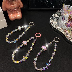 سوار جوهرة للفتيات السحرية ، حبل للهاتف المحمول ، سلسلة مطرزة يدويًا ، سلسلة قصيرة لليد ، سوار بحبل مشبك - Product Image 2