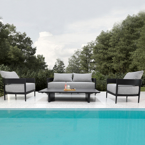 Set di Mobili <span class=keywords><strong>da</strong></span> Esterno, Divano a L in Alluminio, Mobili <span class=keywords><strong>da</strong></span> <span class=keywords><strong>Giardino</strong></span>, Set di Mobili <span class=keywords><strong>da</strong></span> Patio, Poltrona Lounge - Product Image 3