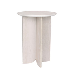 Mesa de Centro Moderna y Sencilla con Almacenamiento, Mesa <span class=keywords><strong>Auxiliar</strong></span> Redonda para Espacios Pequeños, Mueble de Diseño para Sala de Estar y <span class=keywords><strong>Dormitorio</strong></span> - Product Image 4