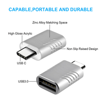 Adaptador USB Tipo C OTG, Conector Micro Macho a USB Hembra, Adaptador Tipo-C a USB 3.0 OTG para Samsung S20, Convertidor USBC