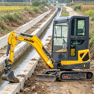 Mini-excavatrice de 1,8 tonne avec cabine, moteur EPA, livraison gratuite, 2t, excavatrice sur chenilles, CE, pour la maison et la ferme, à vendre, LEITE - Product Image 5