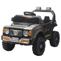Voiture jouet télécommandée tout-terrain à batterie pour enfants de 2 à 4 ans, en plastique, avec lumières et musique, pour intérieur/extérieur