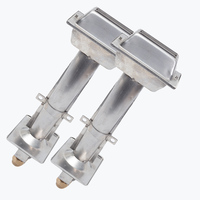Réchaud à gaz simple MENGOO avec couvercle électrique pour usage en restaurant, modèle HJ190055, utilisation commerciale/hôtelière