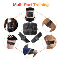 Appareil de massage musculaire Rechargeable, simulateur Abs, avec Six tampons, dispositif d'entraînement physique, mah