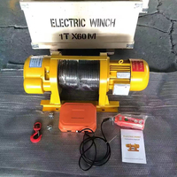 Treuil à corde simple, robuste, 1t 2t 3t 5t 10t, palan électrique 380v 220v, machine de levage pour chantier de construction