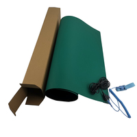 Kit de tapis de Table antistatique ESD vert en caoutchouc pour salle blanche industrielle de sécurité OEM à longue durée d'action