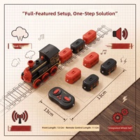Mainan Kereta Ular RC 2 Pemain, Permainan Pertarungan Ular dengan Remote Control Hisap Magnetik Elektrik.