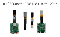 Écran Micro OLED MIPI+I2C de 0,6 pouce 1920x1080 3000 nits 120 Hz pour casques AR/VR et appareils visuels professionnels