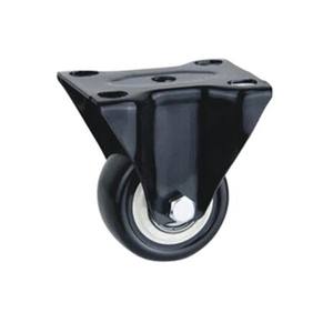 Roda resistente industrial do garfo do metal do preto 40mm 50mm, com haste do metal m8 m10 para exibição rack - Product Image 5
