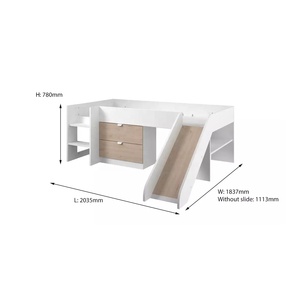 NOVA – meubles de chambre à coucher pour enfants, Lit à bascule en bois, lits superposés pour enfants en bas âge, Lit de couchage avec <span class=keywords><strong>Toboggan</strong></span> - Product Image 2