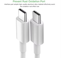 Kabel Data pengisi daya Cepat 12W Real USB, IP-ULT grosir murah, kabel Data pengisian cepat, USB-C putih, panjang 1M 1.5M 2M