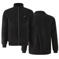 Unisex Dual Control 6 Heizzone Elektrische Batterie Heizung Fleece Jacke Stehkragen Warme Mäntel im Freien zum Angeln Jagd