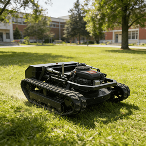 Cortadora de Césped Moderna a Gasolina <span class=keywords><strong>con</strong></span> Control Remoto y Orugas de Alta <span class=keywords><strong>Tracción</strong></span> para Terrenos Irregulares - Product Image 6