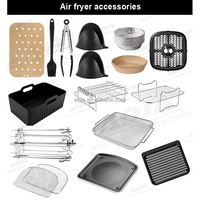 Friteuse à air chaud professionnelle 10L la plus vendue avec fenêtre transparente et 10 préréglages pour Pizza/Frites/Poulet | Arrêt automatique et protection contre la surchauffe