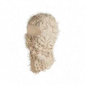 Masque de ski intégral en tricot à un trou avec logo personnalisé, motif camouflage vieilli, pour sports, pêche, fête, unisexe, vente en gros - Product Image 1