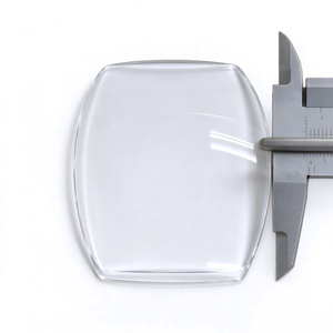 Verre de montre rectangulaire incurvé transparent en saphir personnalisé, poli, à bord droit, pour montre de plongée de luxe - Product Image 6