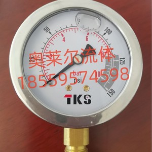 เกจวัดแรงดันแบบอนาล็อก Tks 0-150 Psi 0-12.5 บาร์ สำหรับใช้งานในอุตสาหกรรม - Product Image 1