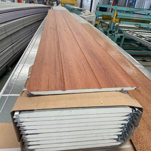 Paneles sándwich de poliuretano de aluminio con aislamiento de poliestireno moderno <span class=keywords><strong>para</strong></span> techo de almacén al aire libre casa prefabricada pared <span class=keywords><strong>exterior</strong></span> - Product Image 1