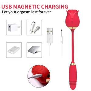 Gratis Drop Shipping Rose Vibrator Thrusting Dildo 'S Voor Vrouwen Sucker Clitoris Stimulator Seksueel Zuigen Seksspeeltjes Voor Volwassenen Winkel - Product Image 2