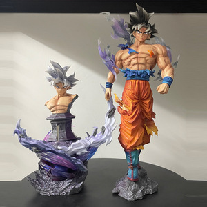 <span class=keywords><strong>Figurine</strong></span> PVC Dragon Ball Z <span class=keywords><strong>Ultra</strong></span> <span class=keywords><strong>Instinct</strong></span> Son <span class=keywords><strong>Goku</strong></span> 42CM avec deux têtes, modèle de statue, jouet, poupée, <span class=keywords><strong>figurine</strong></span>, ornement, décoration d'intérieur - Product Image 1