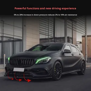 Veidt Auto Parts Nuevo 2013-2018 Clase A W176 <span class=keywords><strong>A180</strong></span> A200 <span class=keywords><strong>A45</strong></span> para Amg Parachoques delantero Labio Bolt-On Piezas de modificación para mercedes-benz - Product Image 3