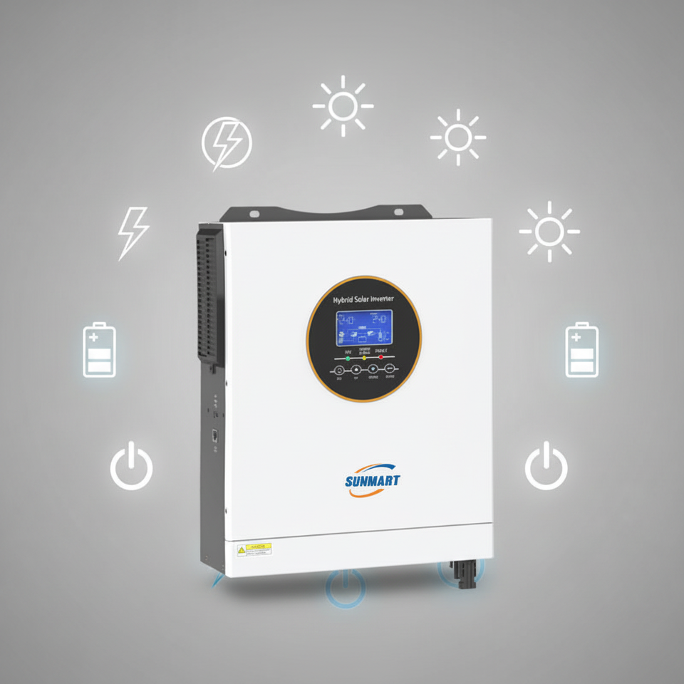 New for 2026 6.2KW 48V Split Phase Hybrid Solar Inverter 120V/240V ...