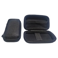 Étui de transport portable en EVA noir, étanche, avec fermeture éclair, en tissu tricoté, pour rangement vide