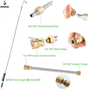 La Meilleure Vente 110 Pouces Laveuse Nettoyage De Gouttières Outils Nettoyeur Haute Pression Rallonges Nettoyeur De Vitres Buses - Product Image 3