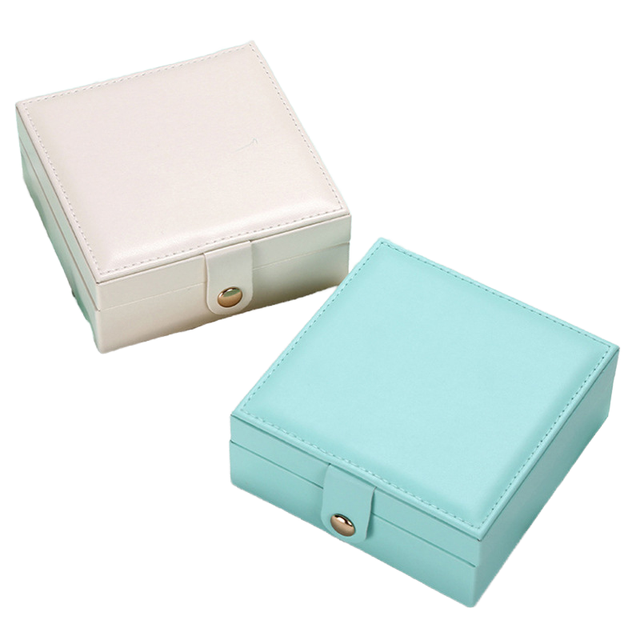Luxury Double Door Wooden Watch Box Recycled Materials Buckle Closure Square Design Polyester Lining-Black Brown Green Watch