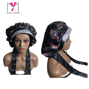 Pink Satin <b>Bonnet</b> With Glitter Band And Diamond Trim Full Logo Party Hat For Women 54-56cm Home Use - Product Image 5