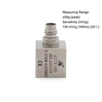 Sensor transduser akselerasi getaran mikro 3 sumbu Sensor transduser A27F100 miniatur piezoelektrik Akselerometer
