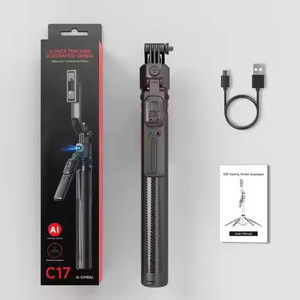 Mini Trípode para Selfies <span class=keywords><strong>con</strong></span> <span class=keywords><strong>Control</strong></span> <span class=keywords><strong>Remoto</strong></span> de 360 Grados, Android, C17, Seguimiento Inteligente por IA, Antivibración, Soporte para Teléfono <span class=keywords><strong>con</strong></span> Cámara - Product Image 4