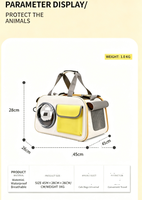 Sac à dos portable pour chat et chien en tissu Oxford, fermeture éclair, transport à la main, durable, respirant, grande taille, vente chaude