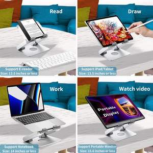 Nuevo Soporte para Tablet 360 2025, Soporte para Laptop con Altura Ajustable, Soporte Giratorio para Laptop, Compatible con Soporte Ergonómico para Laptop - Product Image 6
