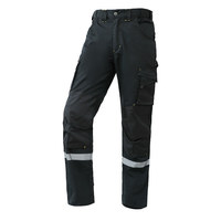 Celana Kerja Unisex Hitam Lainnya Tahan Aus dengan Strip Reflektif untuk Perbaikan Otomotif, Pertambangan, Pemeliharaan, Pabrik, Bengkel Model T780