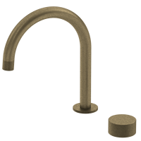 Watersino Gunmetal Robinets de lavabo Design Poignée moletée Mélangeur Tapware Noyau de valve en céramique Installation murale à 3 trous