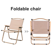 Chaise pliante robuste Kermit, structure stable, chaise de camping, chaise longue d'extérieur pour équipement de camping