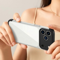 Funda Protectora para Teléfono con Sensación de Teléfono Desnudo para iPhone 14 15 16 17 Pro Max, Carcasa de Lujo con Sensación de Teléfono Desnudo y Antiamarilleo