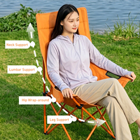 Chaise lune pliable moderne avec accoudoirs, OEM ODM, logo personnalisé, pour extérieur, plage, camping, pêche, vente en gros