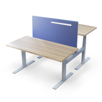 Support de bureau Intelligent pour 2 personnes, avec cadre de table de levage électrique, à deux places, réglable en hauteur