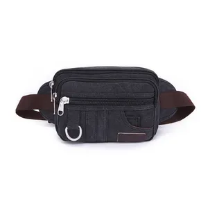 Custom Leeg Canvas Reizen Fanny Pack Groothandel Leisure Dagelijkse Man Sport Bum Bag Heuptas