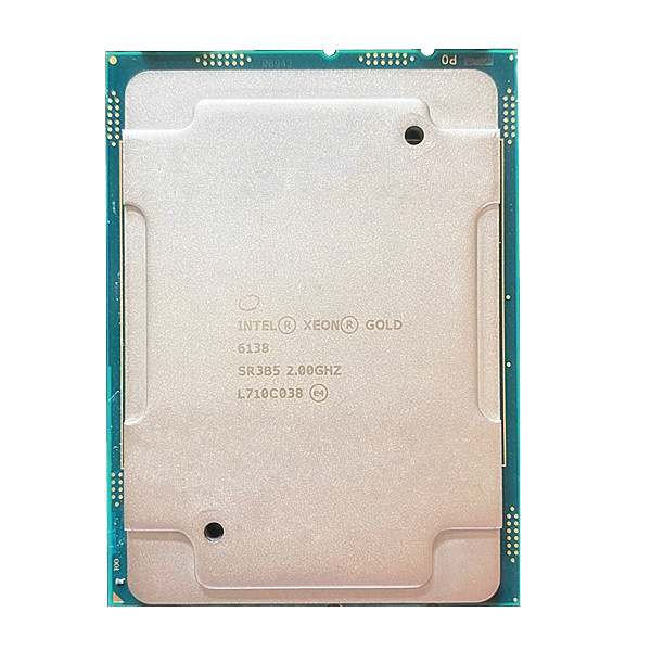 Used for Xeon 6138 20-Core 2.0GHz Desktop Processor with 64-bit Support 22nm Process LGA3647 Socket