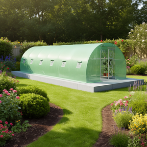 Invernadero de Jardín de 290.6 Pies Cuadrados, Tela de Malla de PE Verde, Estructura de Acero Galvanizado, Fácil de Montar, para Uso en Exteriores - Product Image 2